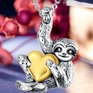 Sloth Spirit Animal Pendant Necklace